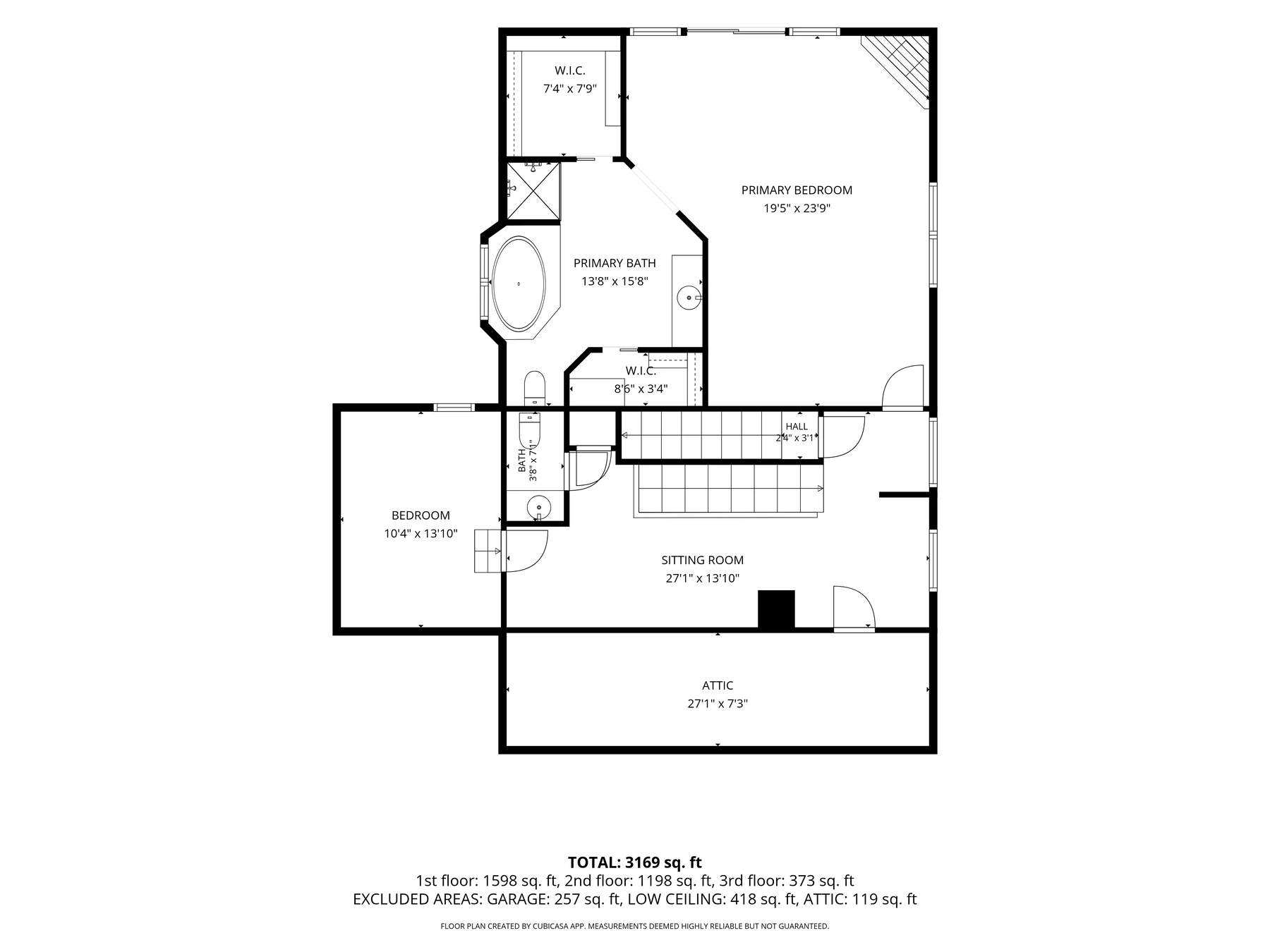 1745 Virginia Avenue floor plan, alternate layout.